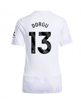 Manchester United Patrick Dorgu #13 Replika Borta Kläder Dam 2025-26 Kortärmad